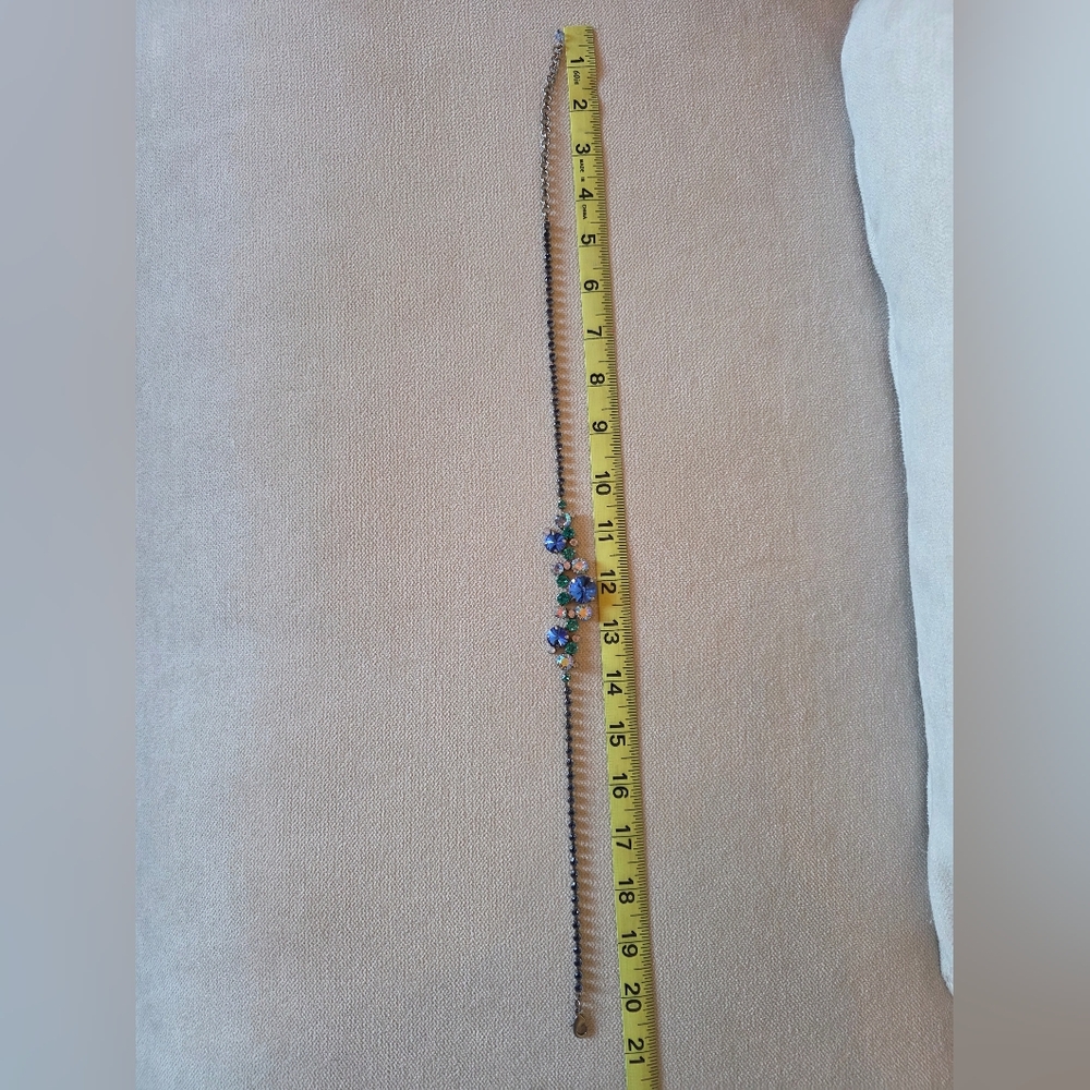 Sorrelli Sapphire + Aqua Crystal Statement Necklace - Picture 5 of 5